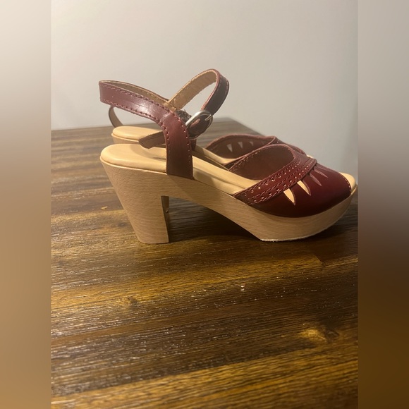 A.P.C. Rue Madame Paris Burgundy Clogs - Picture 8 of 11